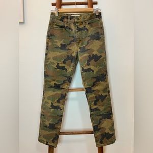 The High-Rise Slim Boyjean in Cottontail Camo (Madewell Camo Jeans)